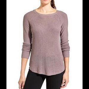 Athleta Mauve Ribbed Sweater